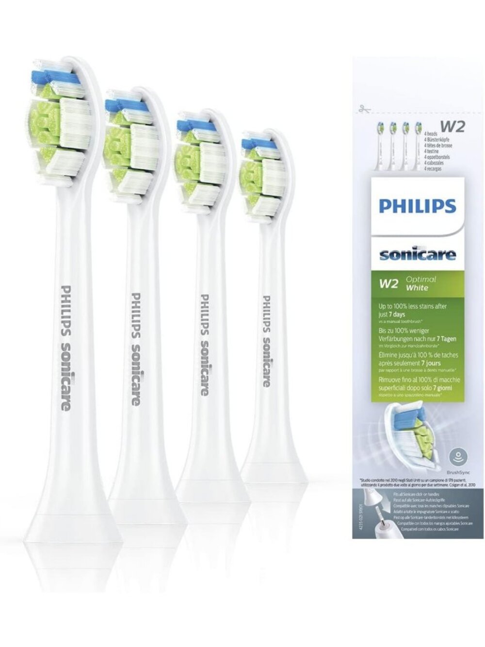 Premium Sonic Electric Toothbrush Replacement Heads - 4 Pack for Deep Cleaning